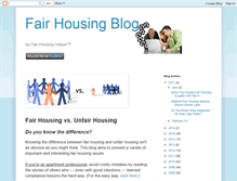 Tablet Screenshot of fairhousingblog.com